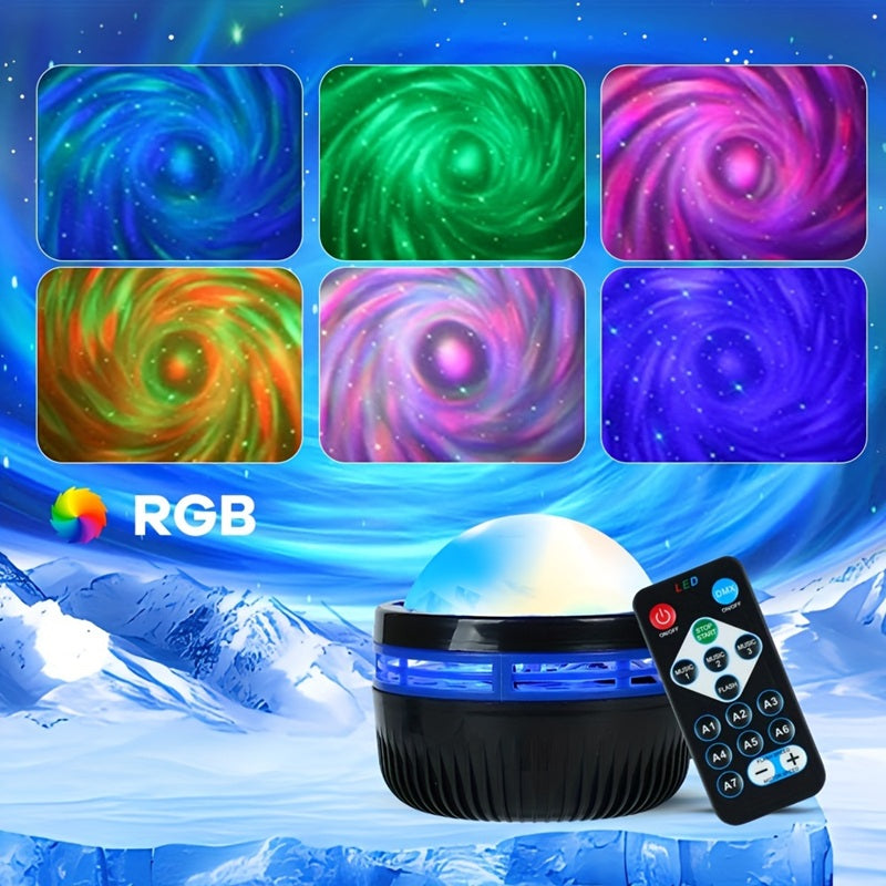 Flower Dance® Star Projector, Galaxy Projector, Affordable Christmas and Birthday Gift, Game Room Light, Bedroom Night Light, Meditation Lamp, Sleep Aid, Ceiling Starry Sky, Remote Control, USB Powered LED Light.