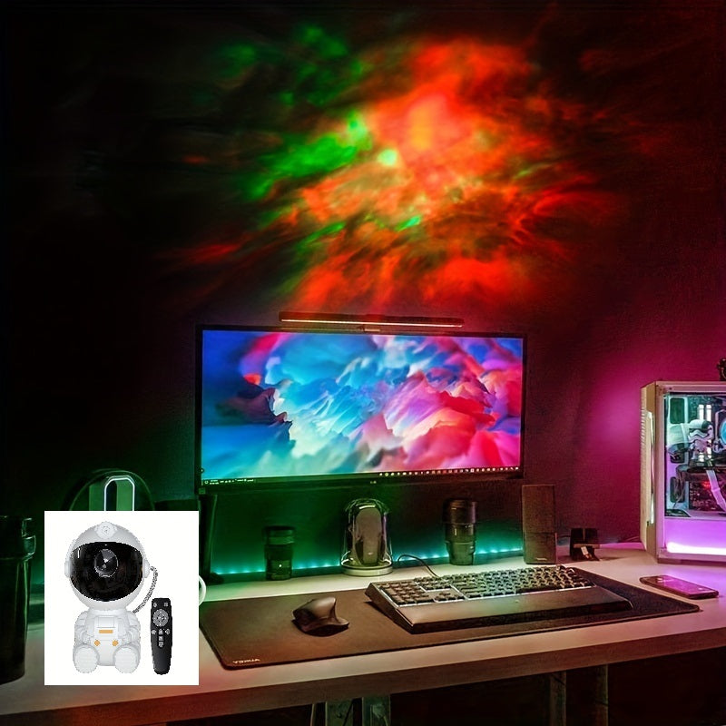 Flower Dance® Astronaut Galaxy Projector with Timer and Remote – LED Nebula Night Light for Kids and Adults, Perfect for Room Decor and Gifts.