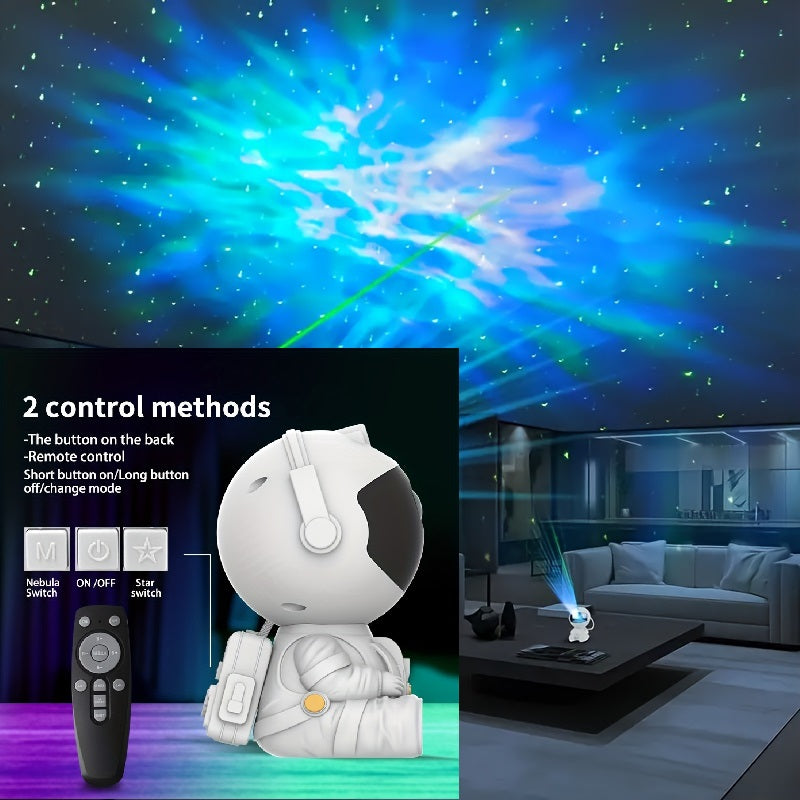 Flower Dance® Astronaut Galaxy Projector with Timer and Remote – LED Nebula Night Light for Kids and Adults, Perfect for Room Decor and Gifts.