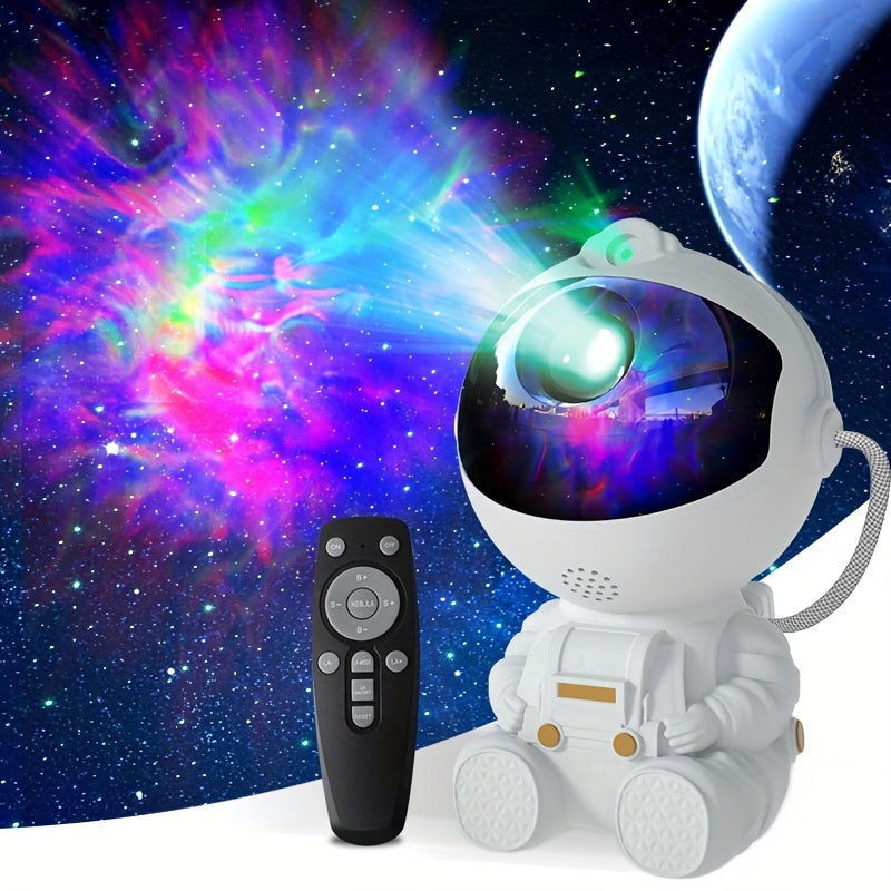 Flower Dance® Astronaut Galaxy Projector with Timer and Remote – LED Nebula Night Light for Kids and Adults, Perfect for Room Decor and Gifts.