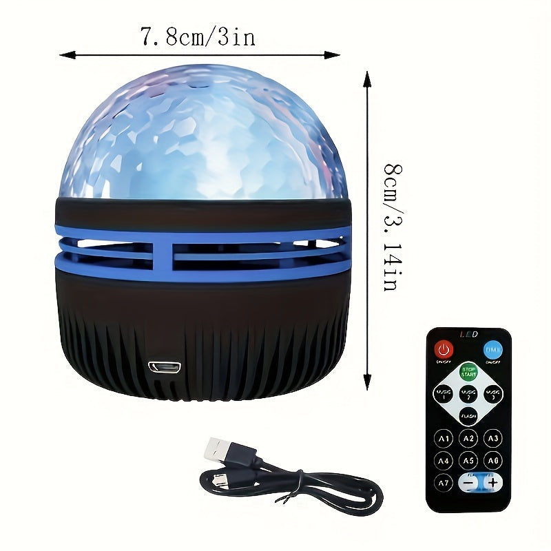 Flower Dance® An Upgraded Magic Water Wave Night Light, USB powered, compatible with power banks, easy to carry, suitable for bedrooms, studies, and game rooms. It is an ideal gift for Christmas, New Year, Valentine's Day, weddings, and birthdays.