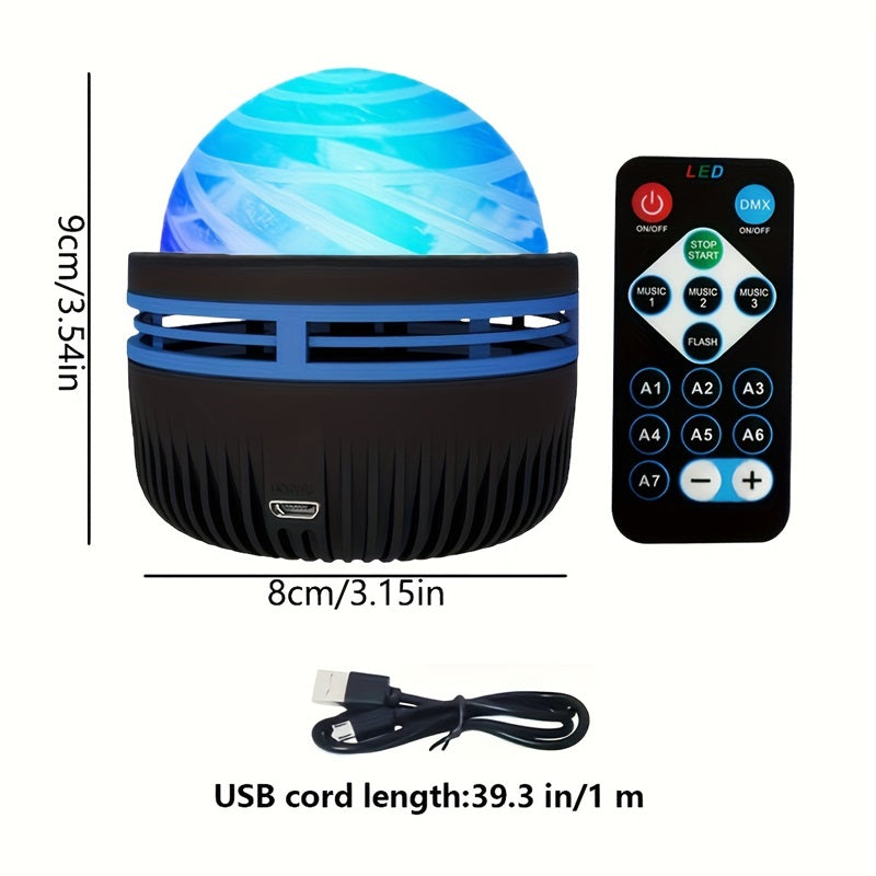 Flower Dance® Star Projector, Galaxy Projector, Affordable Christmas and Birthday Gift, Game Room Light, Bedroom Night Light, Meditation Lamp, Sleep Aid, Ceiling Starry Sky, Remote Control, USB Powered LED Light.