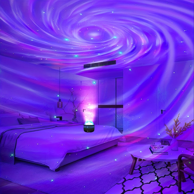 Flower Dance® Star Projector, Galaxy Projector, Affordable Christmas and Birthday Gift, Game Room Light, Bedroom Night Light, Meditation Lamp, Sleep Aid, Ceiling Starry Sky, Remote Control, USB Powered LED Light.