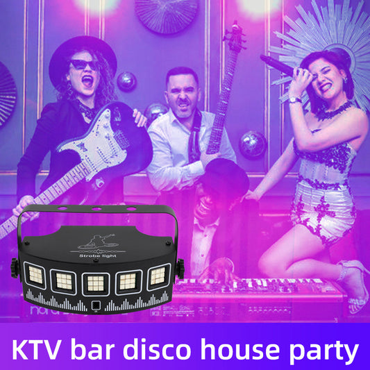 Flower Dance®RGB Colorful Strobe Lights - Alloy Durable, Voice-Controlled, Remote-Controlled, USB-Powered (DC5V), Rotating, Adjustable Brightness LED, Easy Maintenance, Portable for Home, Birthday Decor