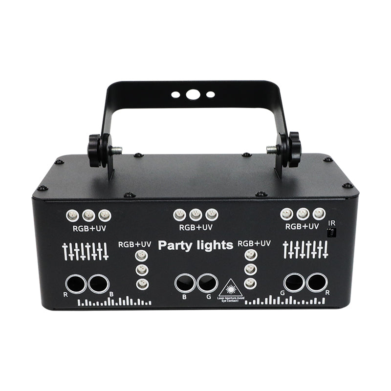 Party Lights, 21 Lens DJ Lights with Strobe Effect,Disco Light Indoor with RGB UV Laser Light Support Sound Control DMX5 (21eyes)