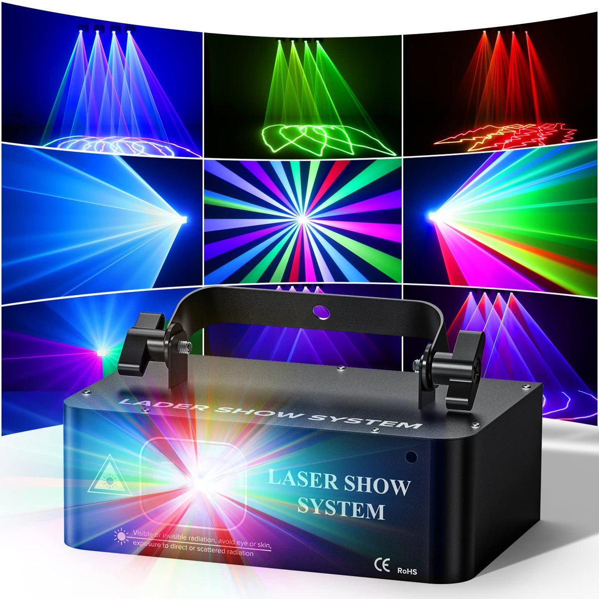 Flower Dance®RGB LED Laser Beam Scanner Projector KTV Bar Party DMX Stage Laser Lights