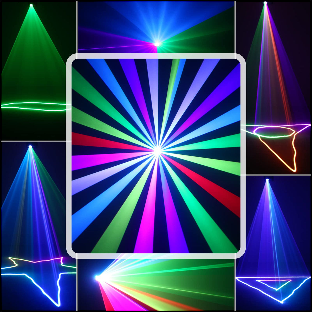 Flower Dance®RGB LED Laser Beam Scanner Projector KTV Bar Party DMX Stage Laser Lights